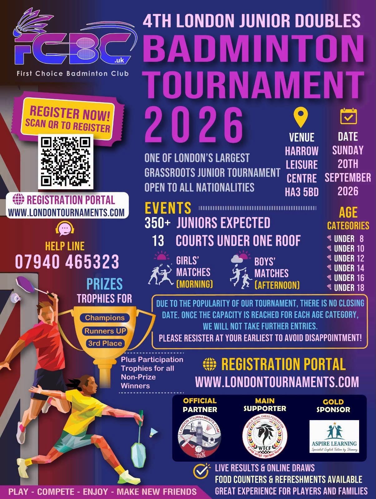 4th London Junior Badminton Tournament 2026