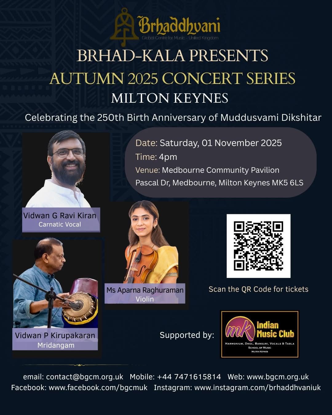 Autumn 2025 Concert Series Milton Keynes