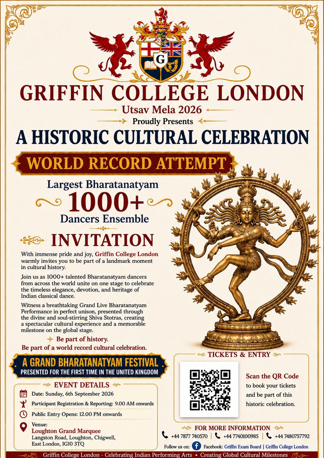 Griffin College London Utsav Mela 2026