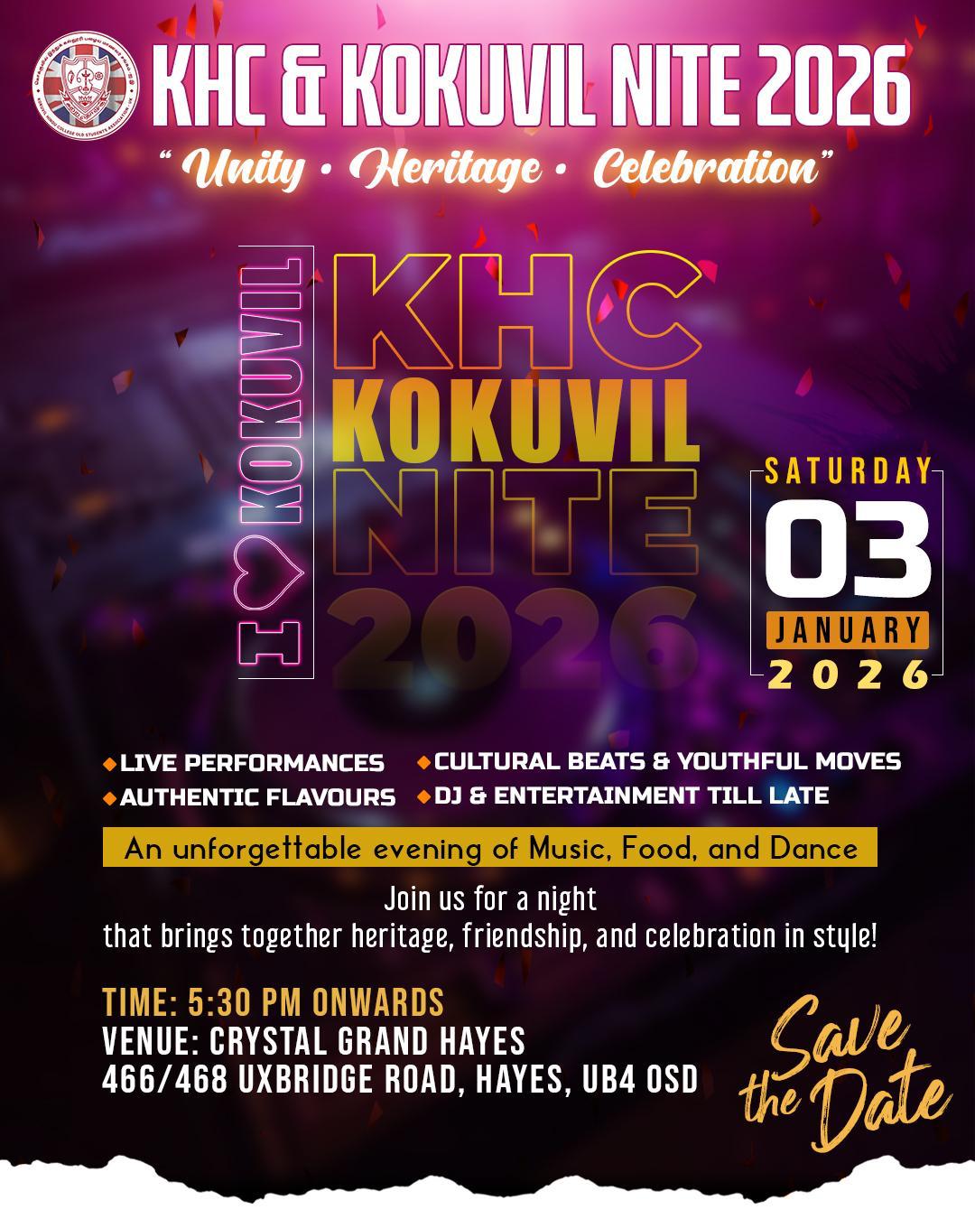 KHC & Kokuvil Nite 2026